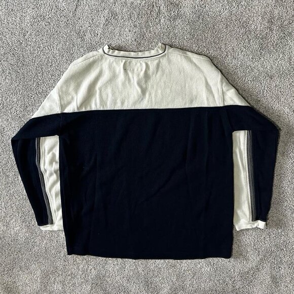 Quiksilver Men's Black and Cream Sweatshirt - Picture 3 of 4